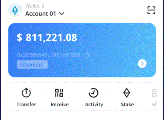  前五月完成交通固定ETH钱包资产投资一点